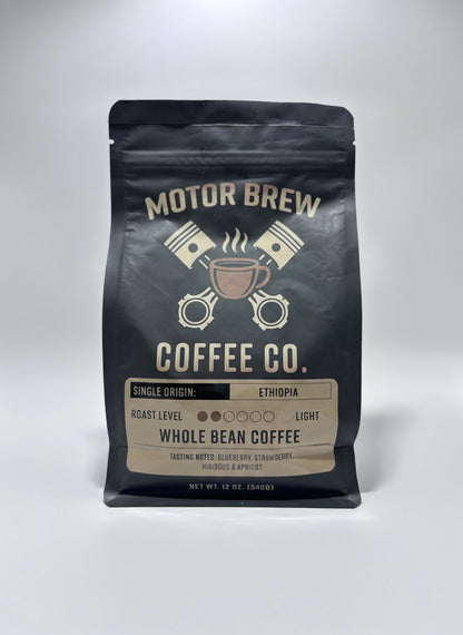 Ethiopia— A light roast tuned for speed, balance, and bright complexity.