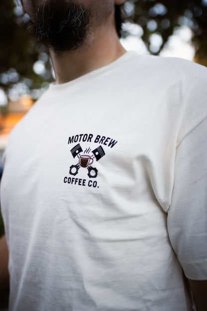 Motor Brew Logo T-Shirt (Off White)