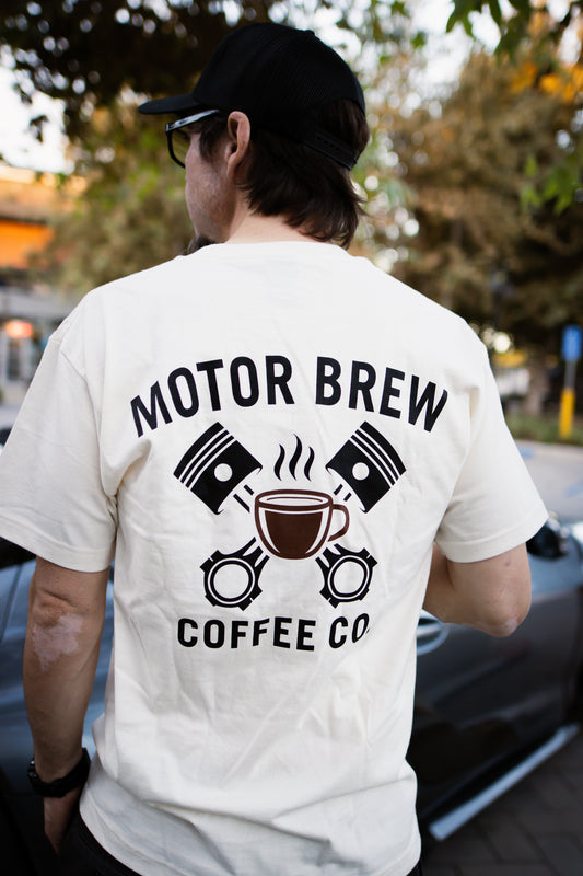 Motor Brew Logo T-Shirt (Off White)