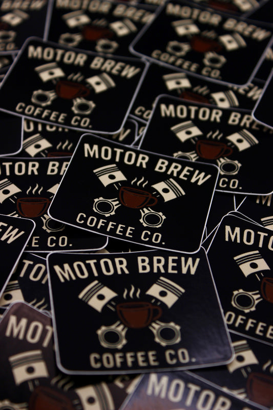 Motor Brew Coffee Co. Logo Sticker – 2x2 Square