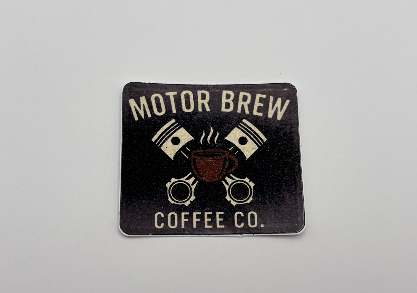 Motor Brew Coffee Co. Logo Sticker – 2x2 Square